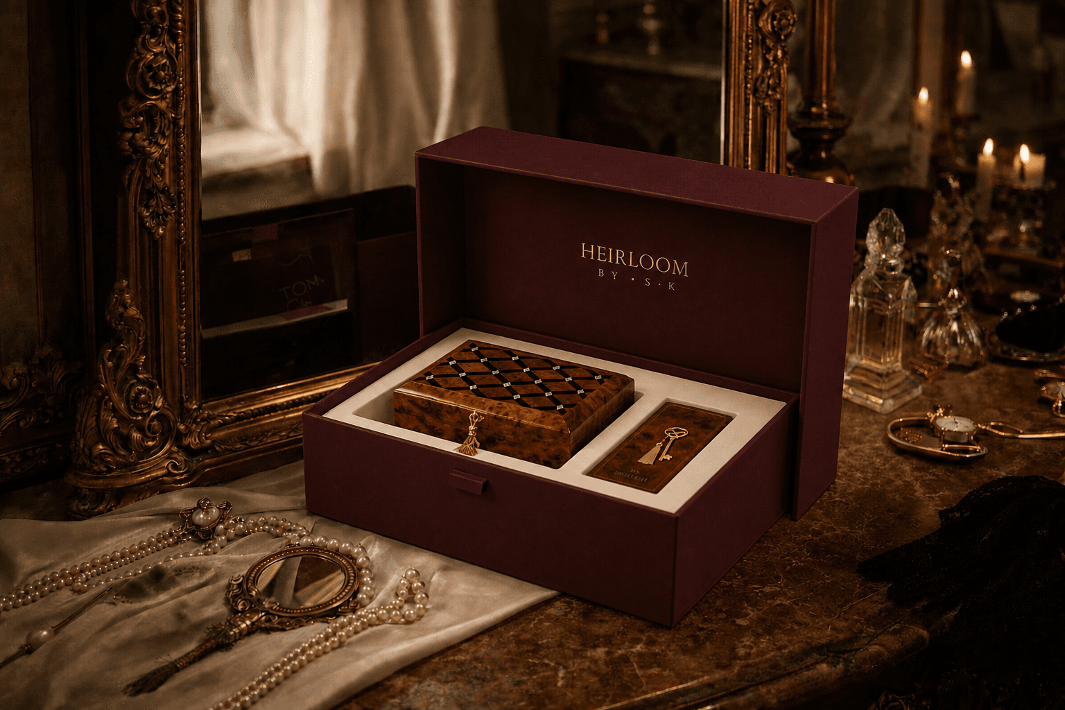 Heirloom jewelry box